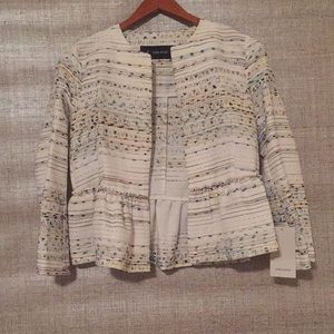 Zara Cropped Blazer with Peplum